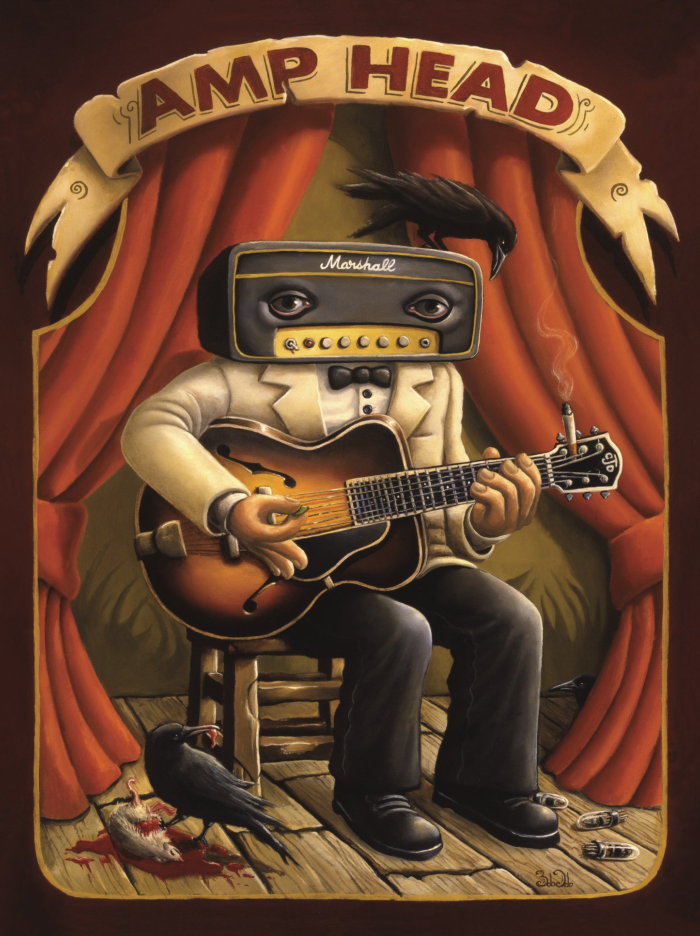 "Amp Head" Mini Print Paper Edition