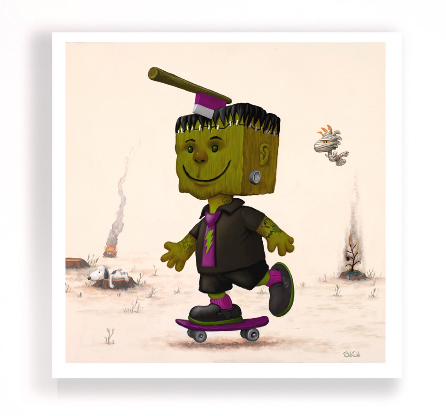 "Blockenstein" Block Head Vinyl Figure