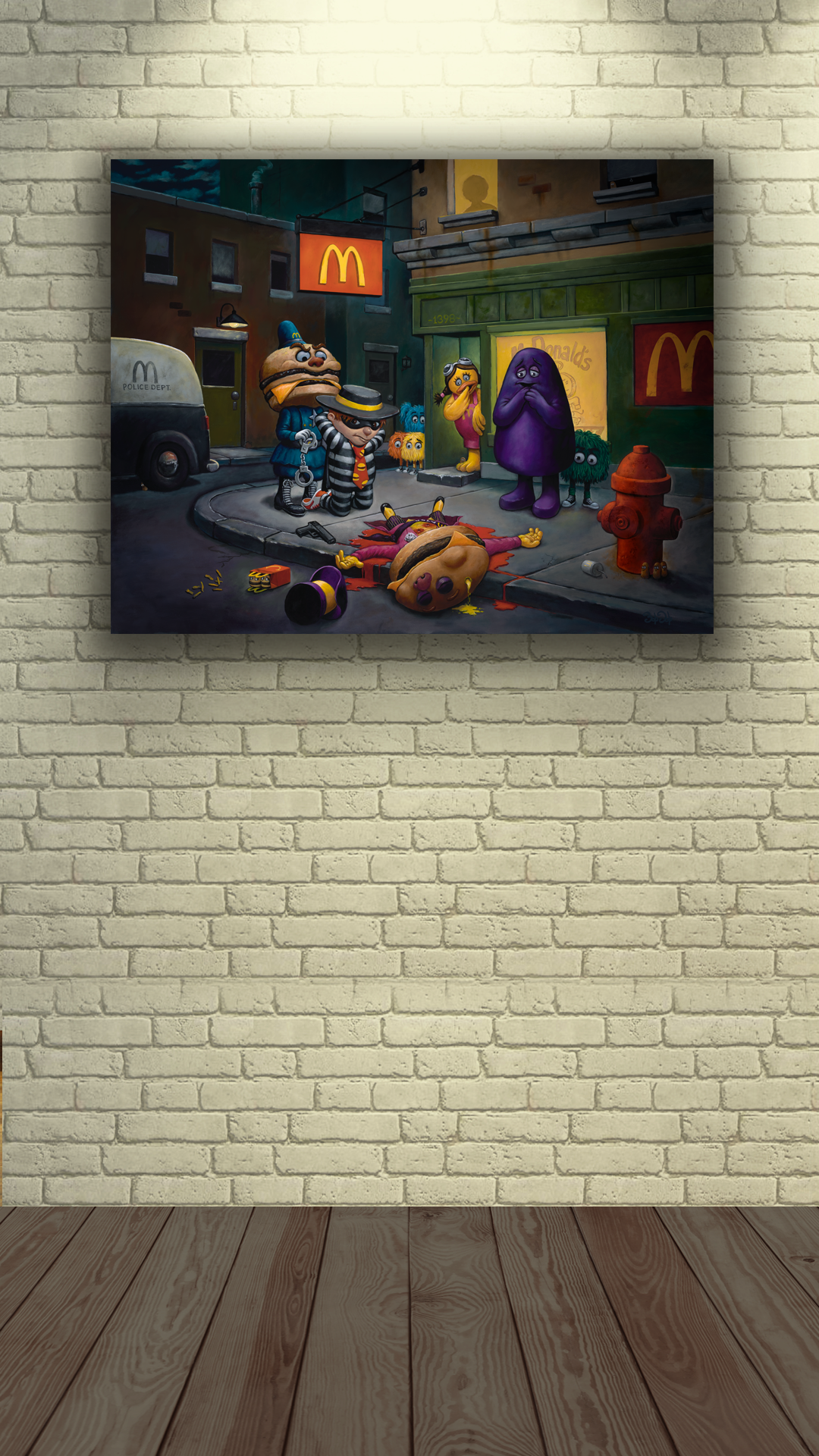 "McCheese Gets Greased" Canvas Editions
