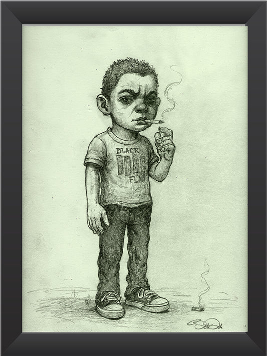 "Nervous Breakdown" Graphite Drawing