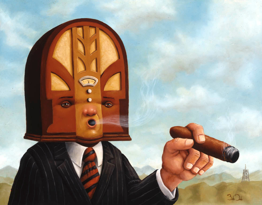 "Radio Head" Paper Mini Print