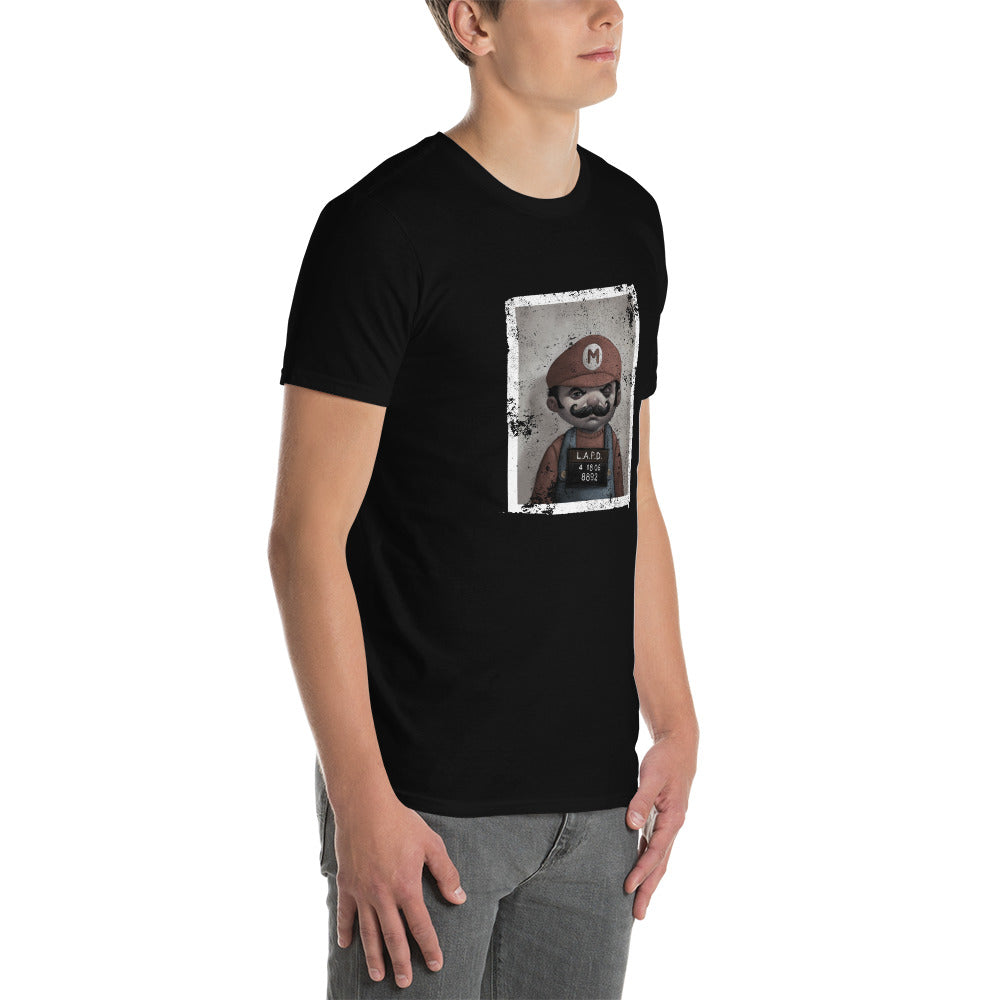 "Mario Mug Shot" Short-Sleeve Unisex T-Shirt