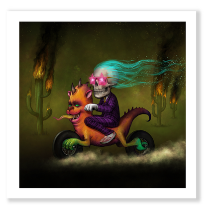 "Mi Bicicleta" Paper Print