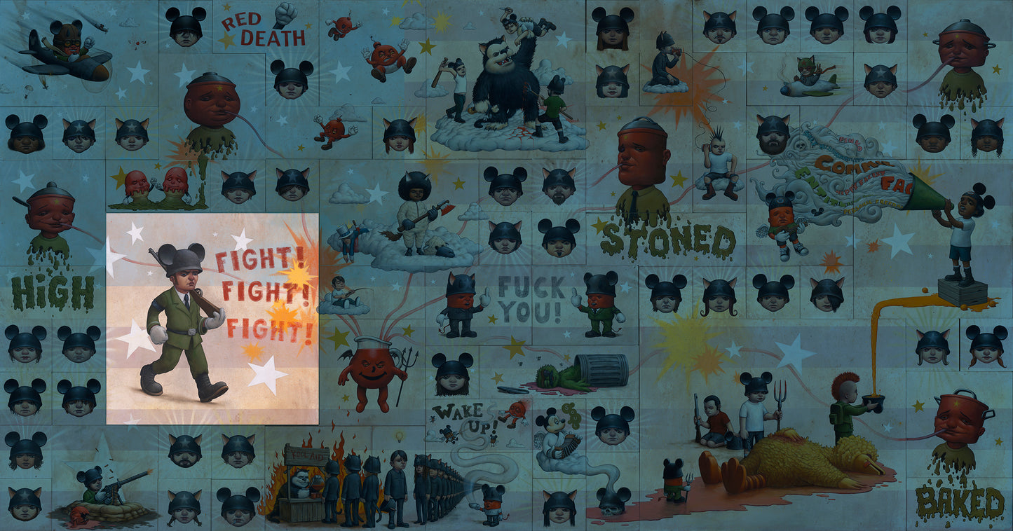 "Fight Fight Fight" Paper Print