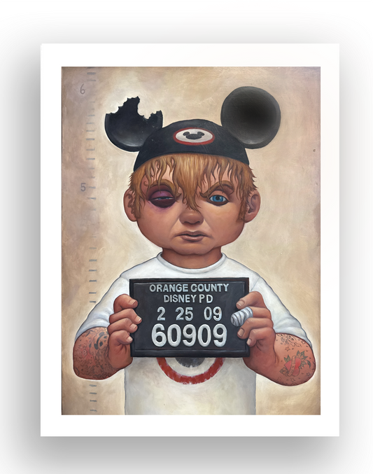 "Mug Shot Dov" Paper Mini Print