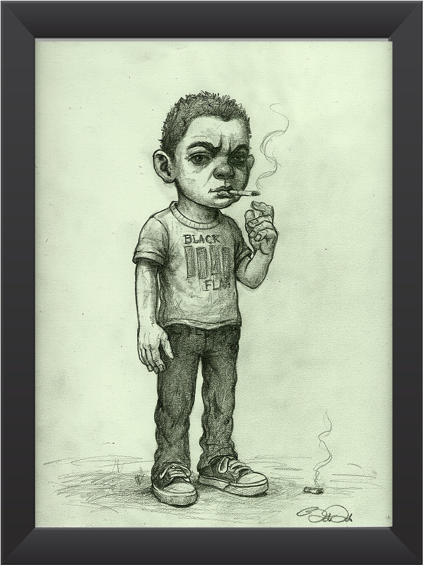 "Nervous Breakdown" Graphite Drawing
