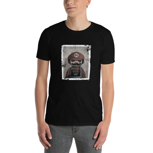 "Mario Mug Shot" Short-Sleeve Unisex T-Shirt