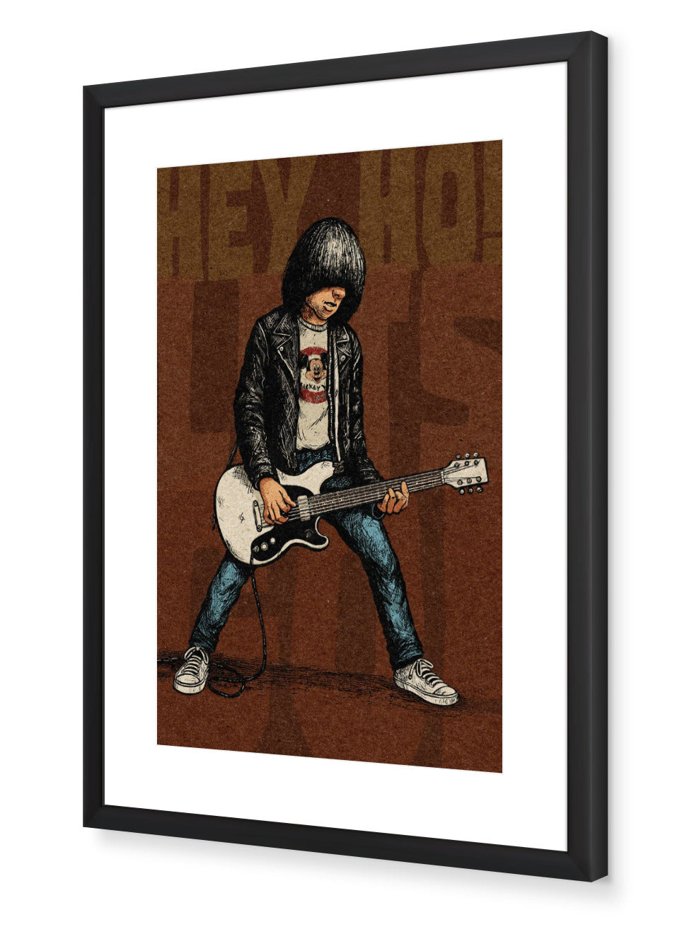 "Johnny Be Good"  (Johnny Ramone) Rust Color Paper Edition